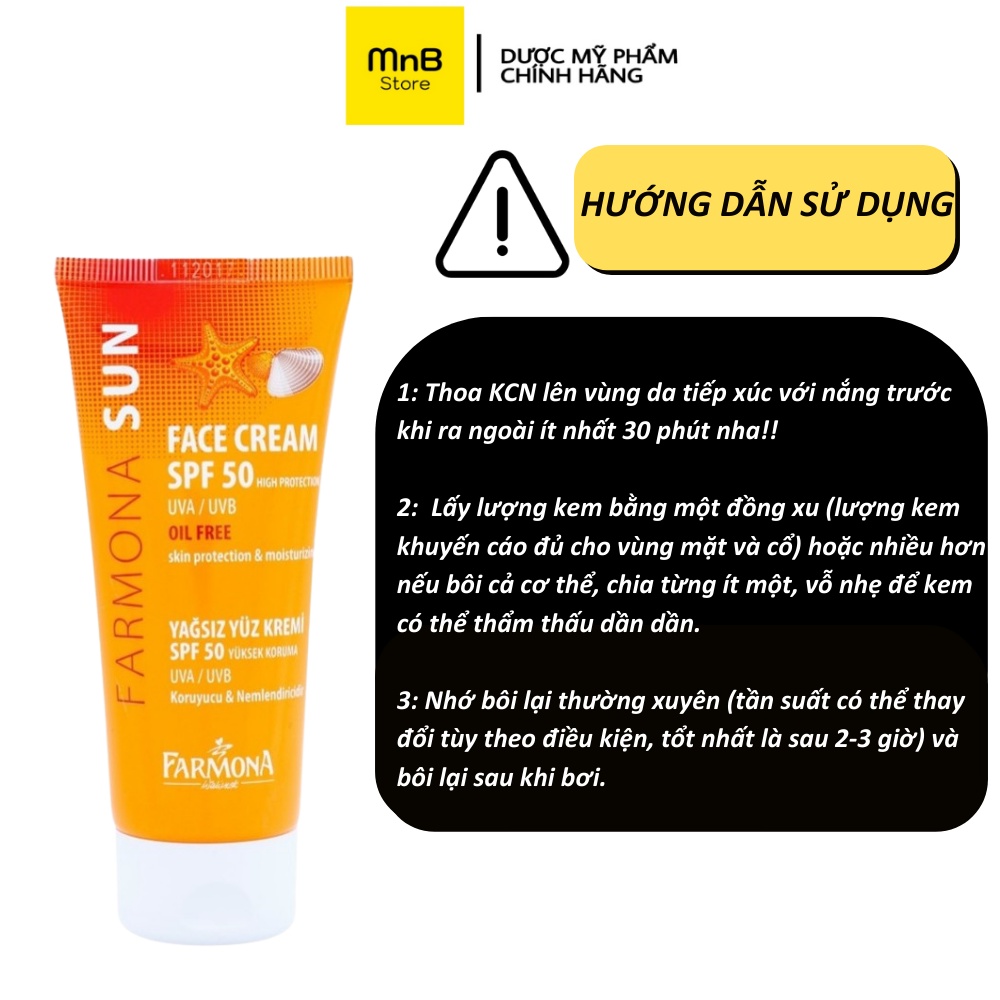 Kem chống nắng Farmona Sun Face Cream SPF 50+ 50ml