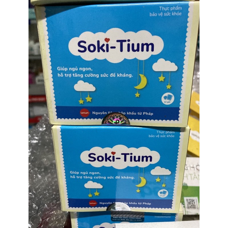 Soki-Tium- cải thiện giấc ngủ cho trẻ sơ sinh, dùng cho các bé hay khóc đêm, khó ngủ, chậm lớn