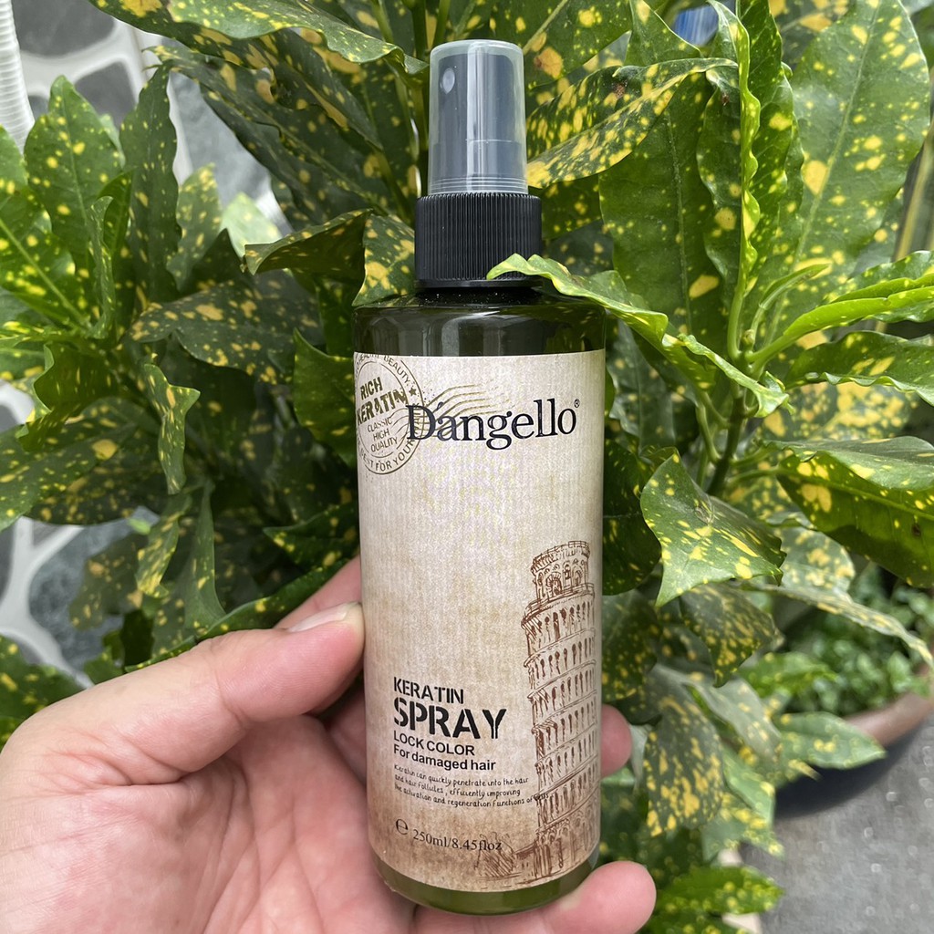 Xịt dưỡng chống cháy tóc D'angello Keratin Spray 300ml ( New 2021 )