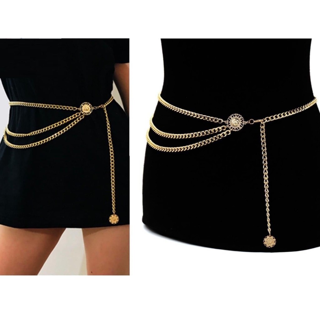 Đai váy nịt lưng XÍCH 3 HÀNG