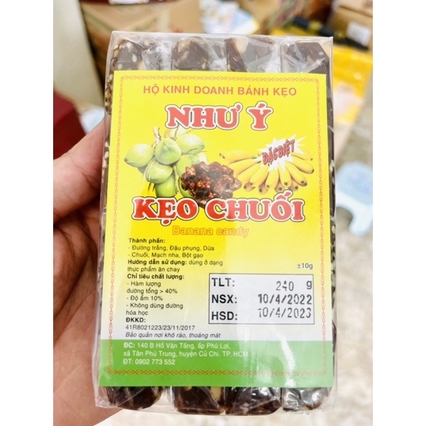 Kẹo Mè Xửng - Vị Chuối Đặc Sản Huế gói 240G