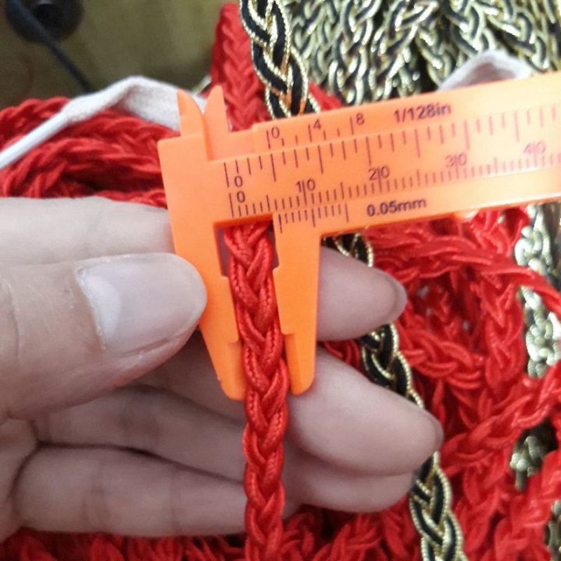1met dây tết bím to bản 6mm