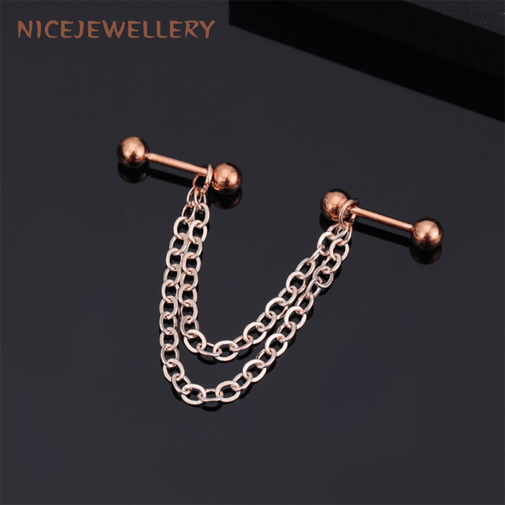 1 Khuyên Tai Kiểu Dàn Giáo Bằng Thép Không Gỉ