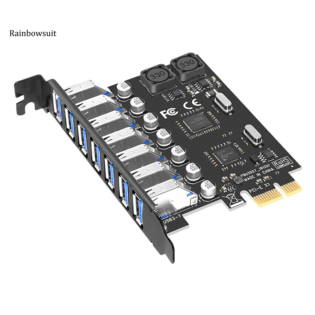 Bộ Chuyển Đổi Thẻ Mở Rộng 7 Cổng Usb 3.0 Pci-E Siêu Bền | BigBuy360 - bigbuy360.vn