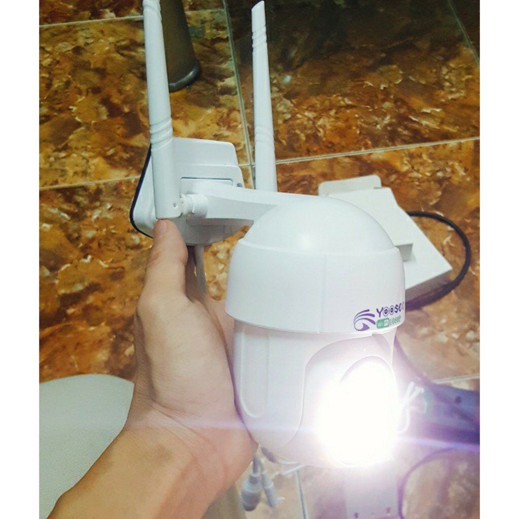 Camera Ngoài Trời SRIHOM 5.0mpx PTZ  LED Xoay 360 - Full HD Siêu Nét có màu ban đêm