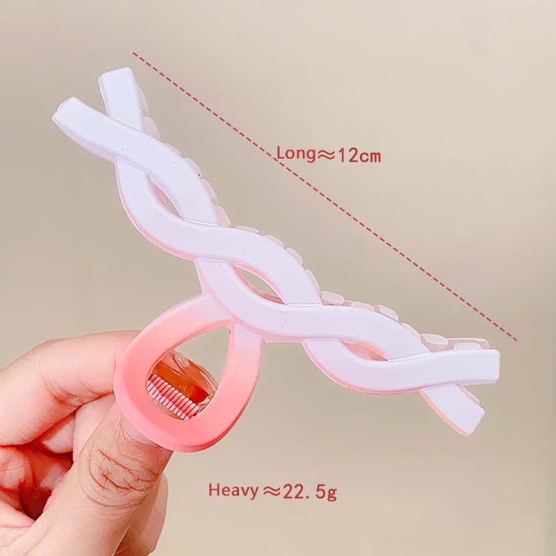 Kẹp Tóc Lớn Màu Gradient Hoa Anh Đào Ngọt Ngào Mùa Hè Cho Nữ