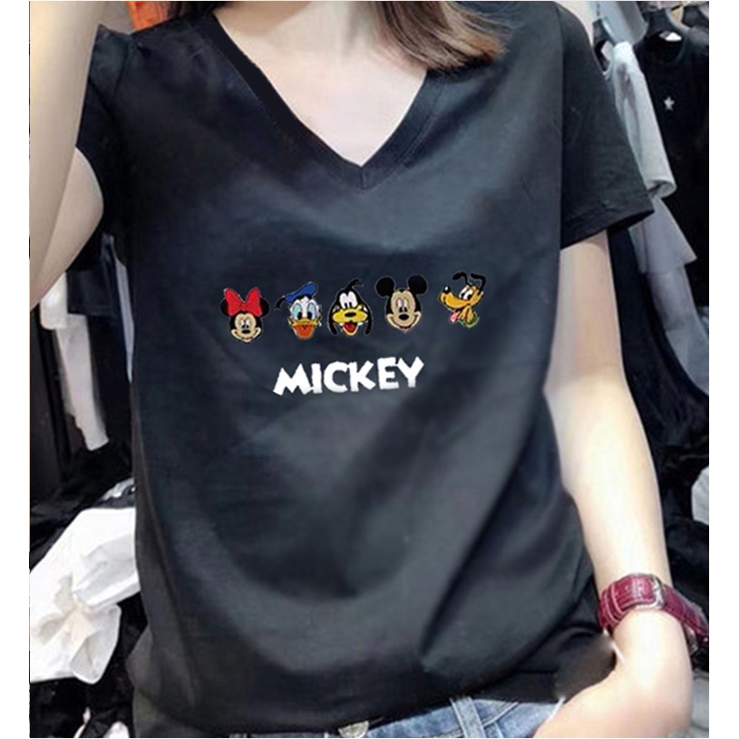 Áo thun unisex Be Yourself size M L XL - MICKEY 5 đầu