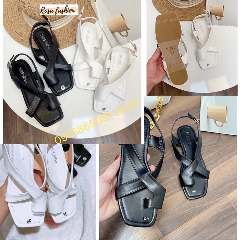 Về hàng: Sandal quai chéo kết hợp xỏ ngón khóa cài