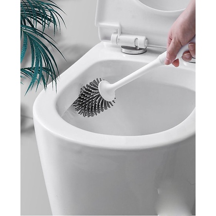 Chổi cọ nhà vệ sinh nhà tắm, cọ toilet nhà tắm OENON cao cấp kèm chỗ để đồ thông minh, Giá treo máy sấy tóc dán tường