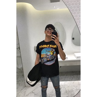⚡️[FREESHIP] - Áo rock tee Iron Maiden size M,L,XL cao cấp full tag túi