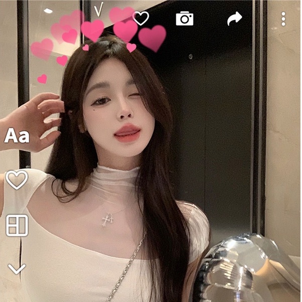 Áo Thun Lưới Tay Ngắn Cổ Cao Ôm Dáng Phong Cách Mùa Hè Mới