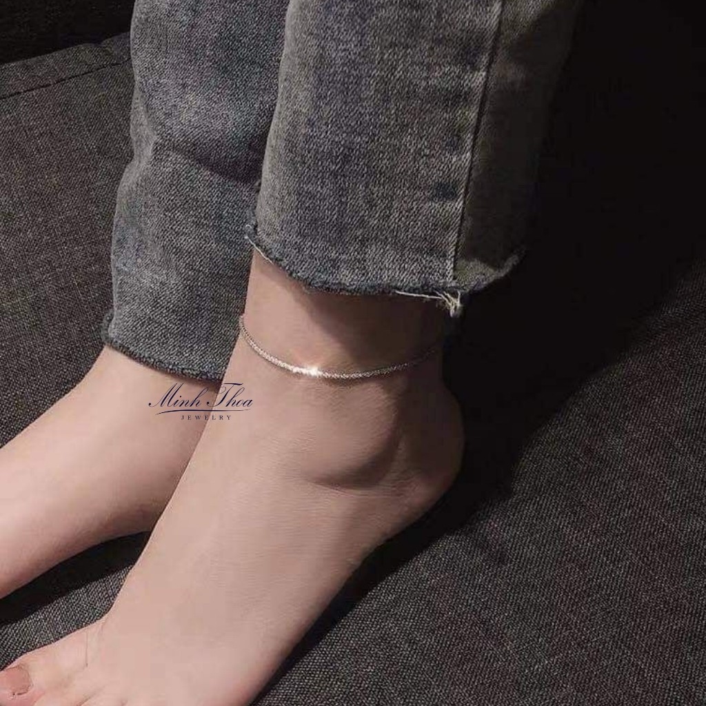 Lắc chân bạc đẹp, lắc chân nữ dây xù bắt sáng trang sức bạc 925 cao cấp Minh Thoa JEWELRY | BigBuy360 - bigbuy360.vn