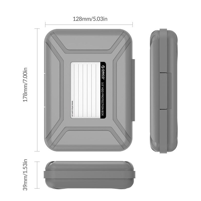 Hộp đựng bảo vệ ổ cứng ORICO PHX35 3.5" dành cho ổ cứng HDD