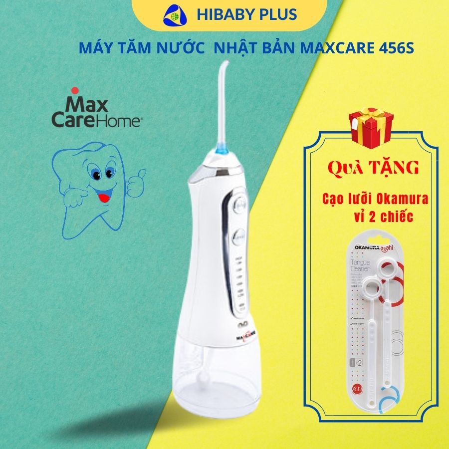 Máy tăm nước cầm tay nha khoa Maxcare Max456S/456SE - Du lịch, sạch nướu, răng niềng, trắng răng, phòng bệnh nha chu