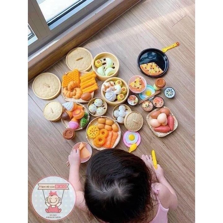 Bộ đồ chơi hấp bánh bao 88 chi tiết- Đồ chơi nấu ăn