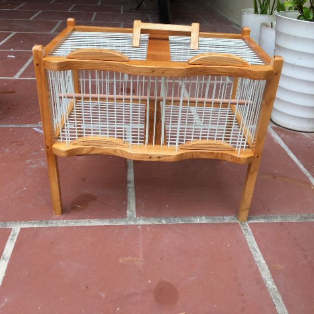 Lồng tắm 2 ngăn cho chim khuyên