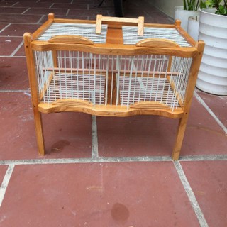 Lồng tắm 2 ngăn cho chim khuyên