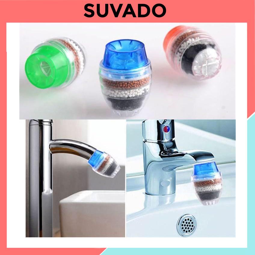 Đầu Lọc Vòi nước trực tiếp 6 Tầng Lọc RY10  Lọc Nước Mini Có Tăng Giảm Gắn Được Nhiều Loại vòi tròn SUVADO