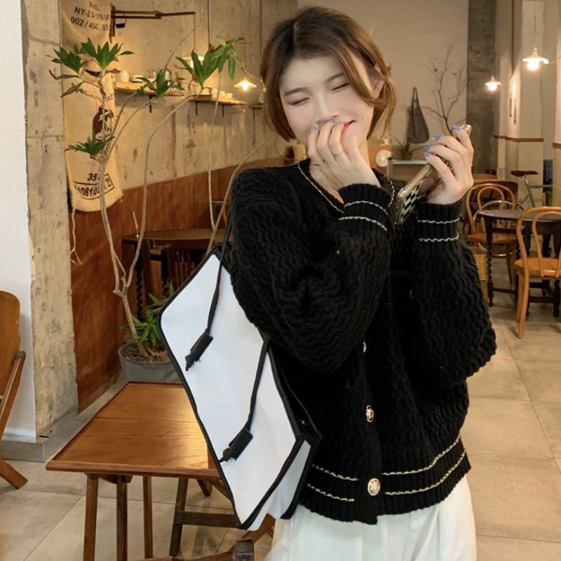 Áo Khoác Cardigan Dệt Kim Thiết Kế Xinh Xắn Cho Nữ  tao bao