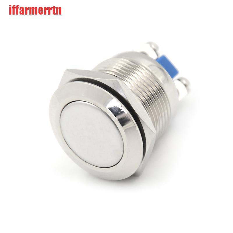 (IFN-COD) 1 Cái Nút Nhấn Kim Loại Bạc Chống Thấm Nước 19mm