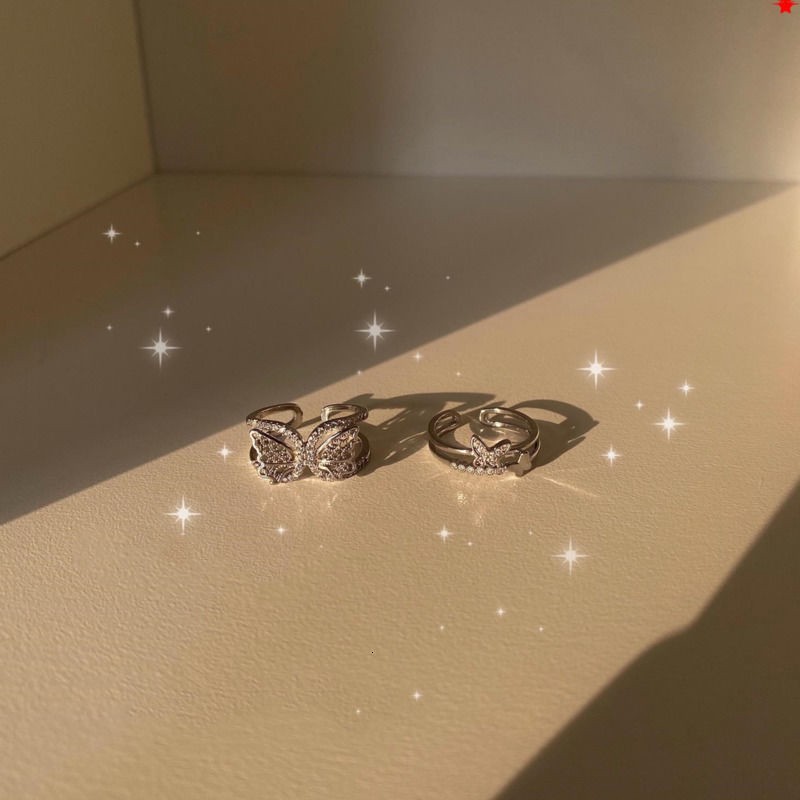 Nhẫn Hở Hình Bướm Phong Cách Hàn Quốc Retro 23510