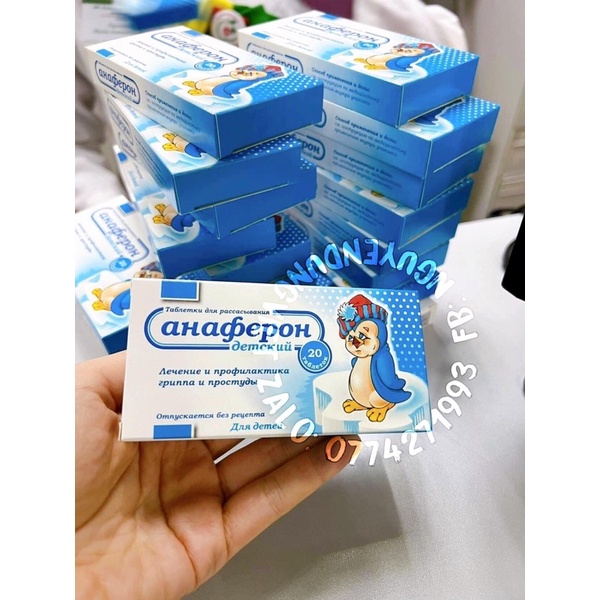 Tăng đề kháng Anaferon chim cánh cụt Nga cho bé