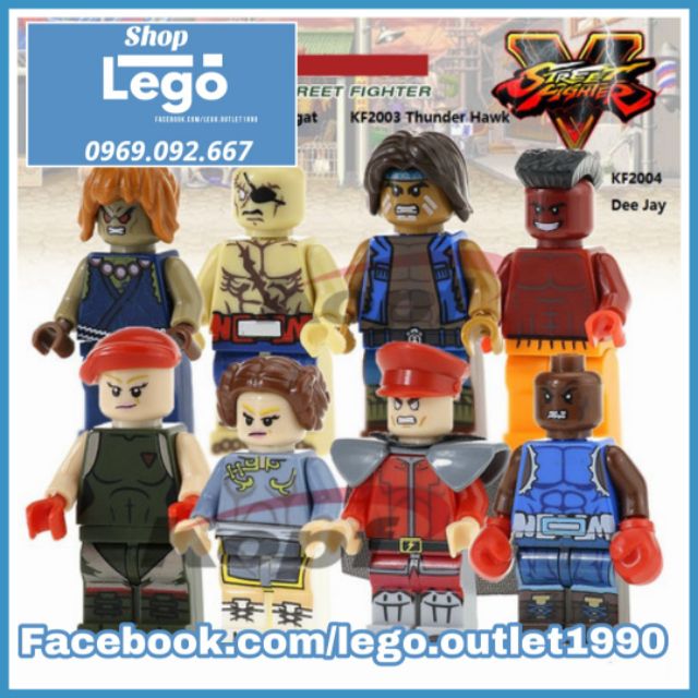 Xếp hình mô hình game đấu sĩ đường phố Street Fighter Wave Minifigures Kopf KF8016