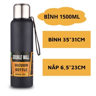 Bình giữ nhiệt 1500ml cute giữ nóng lạnh lên tới 12 tiếng, Ly giữ nhiệt có lưới lọc trà
