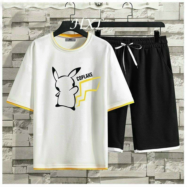 ĐỒ BỘ THỂ THAO NAM SET BỘ THỂ THAO IN HÌNH PIKACHU SIÊU NGẦU TẬP GYM HAY ĐI CHƠI ĐỀU ĐẸP MÁT MẺ THẤM HÚT MỒ HÔI