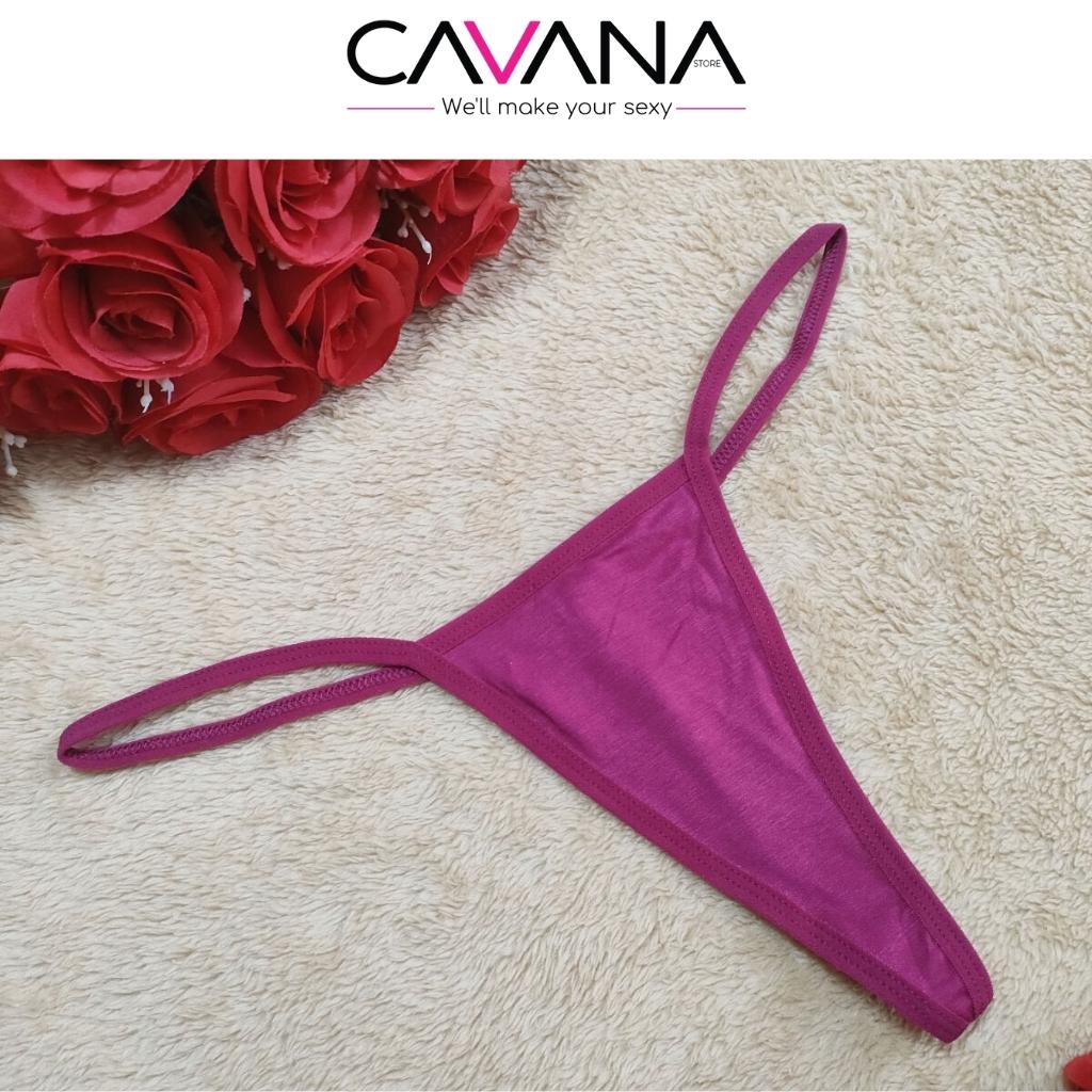 Quần lọt khe nữ, quần lót nữ cao cấp sexy quyến rũ 100% cotton kháng khuẩn trơn Q16 - CAVANA STORE