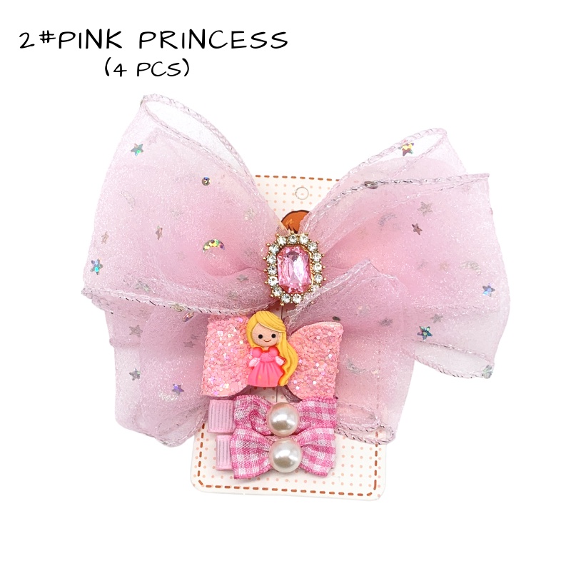 Kẹp Tóc Đính Kim Sa Dễ Thương Cho Bé Gái