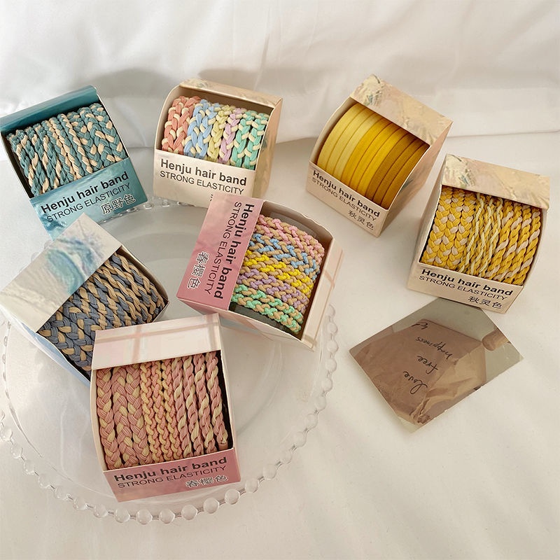 Dây Buộc Tóc Cao Su Co Giãn Tốt Phong Cách Hàn Quốc 2022 Thời Trang Cho Nữ Ốp