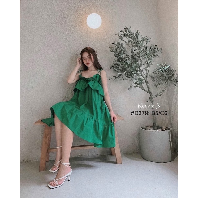 Đầm 2 dây tiểu thư kate voan siêu xinh 4 màu hot trend