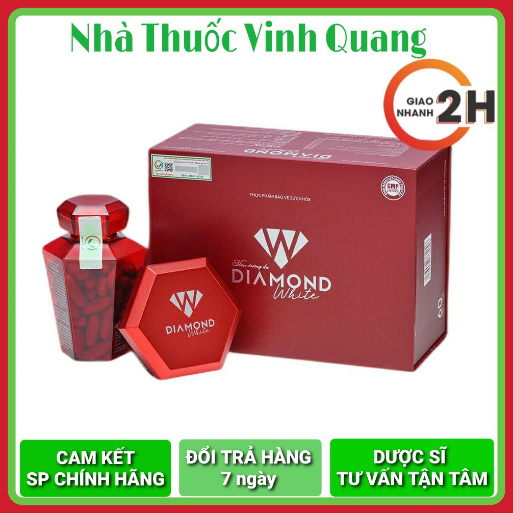 [Mã 1511FMCGSALE giảm 8% đơn 500K] Diamond White Viên Uống Trắng Da Chống Nắng Giảm Nám Tàn Nhang ❤ Đảm Bảo Chính Hãng❤