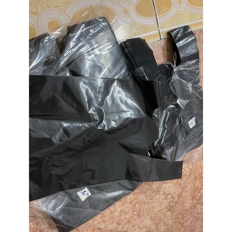 1kg Bao túi Nilon đen loại 1 Bóng,Dai,Dày,Không mùi đóng hàng,đựng rác Đủ size