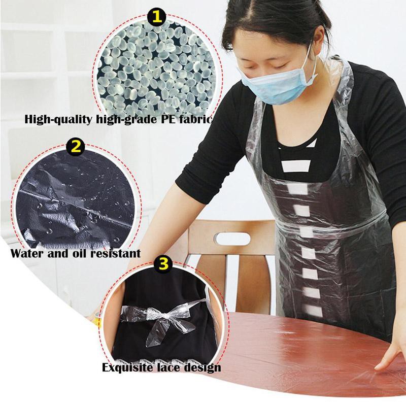 Tạp dề xài 1 lần nấu ăn chống thấm dầu tiện dụng cho trẻ em