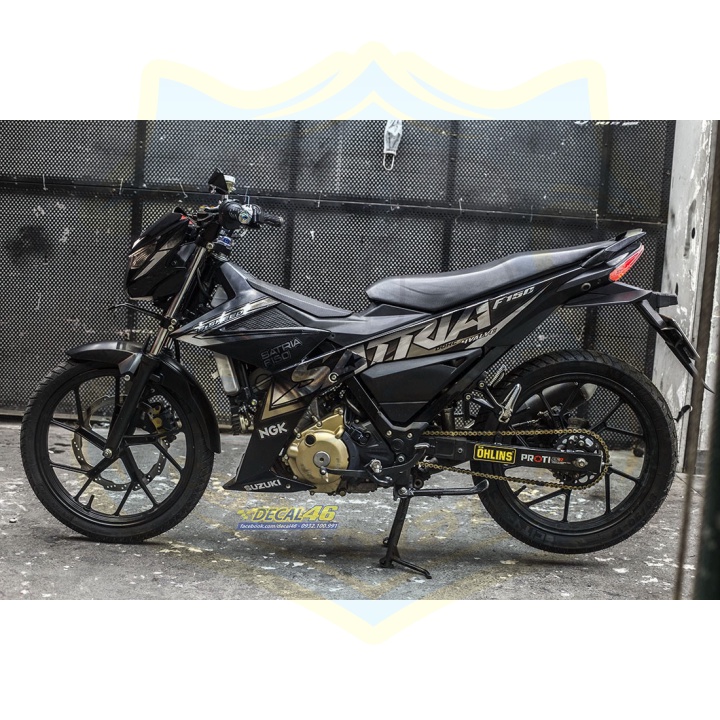 ( Quí khách vui lòng mang ra tiệm cho thợ dán ) Tem Satria fi crom cao cấp