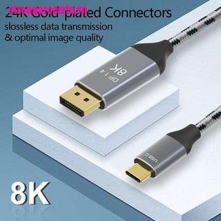 Cáp chuyển đổi usb c sang dp1.4 displayport 8k 30hz 4k 144hz