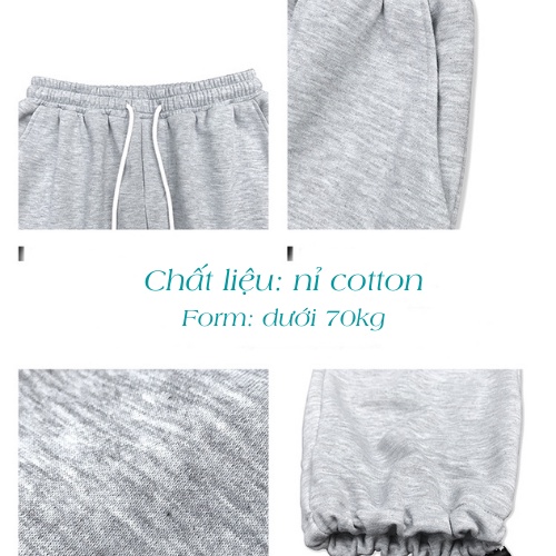 Quần jogger nỉ jordan nam nữ unisex phong cách Hàn Quốc chất liệu nỉ cotton cao cấp Smile Clothes