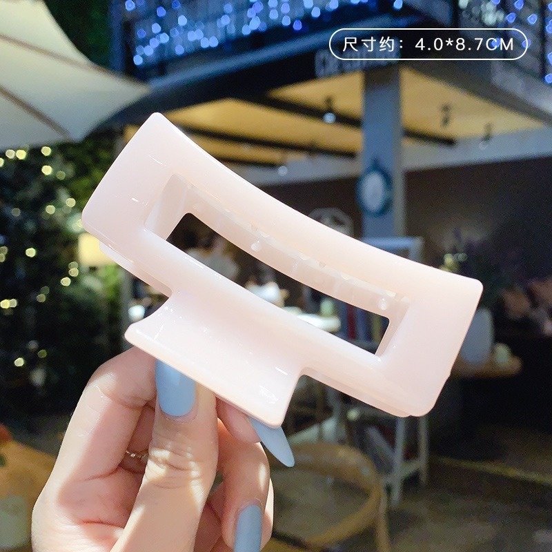 Kẹp Tóc Hình Vuông Kích Thước Lớn Đơn Giản Phong Cách Hàn Quốc