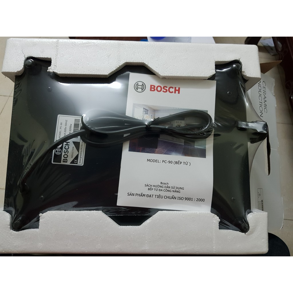 BẾP TỪ ĐƠN BOSCH PC-90 (Đen) công suất 2200w bảo hành 24 tháng