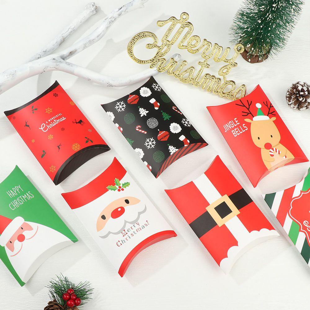 YOLA Set 5 / 10 Hộp Giấy Đựng Kẹo Hình Cây Thông Giáng Sinh Mới