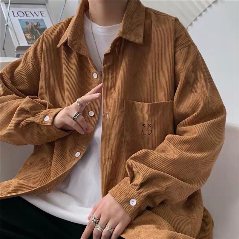 Áo sơ mi nhung tăm nam mềm mịn dày dặn không bai xù, phong cách trẻ trung năng động AUTOMAN A30