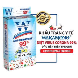 combo 10 hop KHẨU TRANG WAKAMONO Chính Hãng  (4 LỚP, HỘP 10 CÁI)