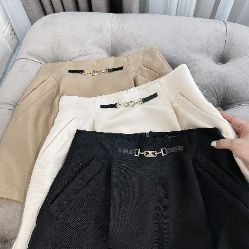 [ Mã FADIRECT20 giảm 20K đơn 150K] Chân váy khuy xích giữa hàng QC | BigBuy360 - bigbuy360.vn