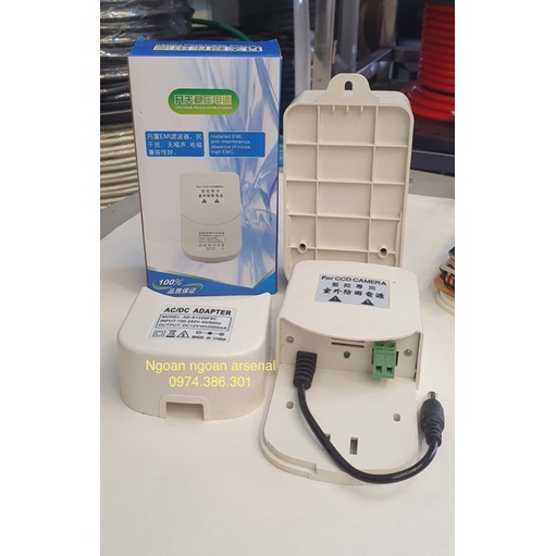 Nguồn 12V2A DC có móc treo chuyên dùng ngoài trời hoặc trong nhà.  Hàng nhập khẩu chất lượng