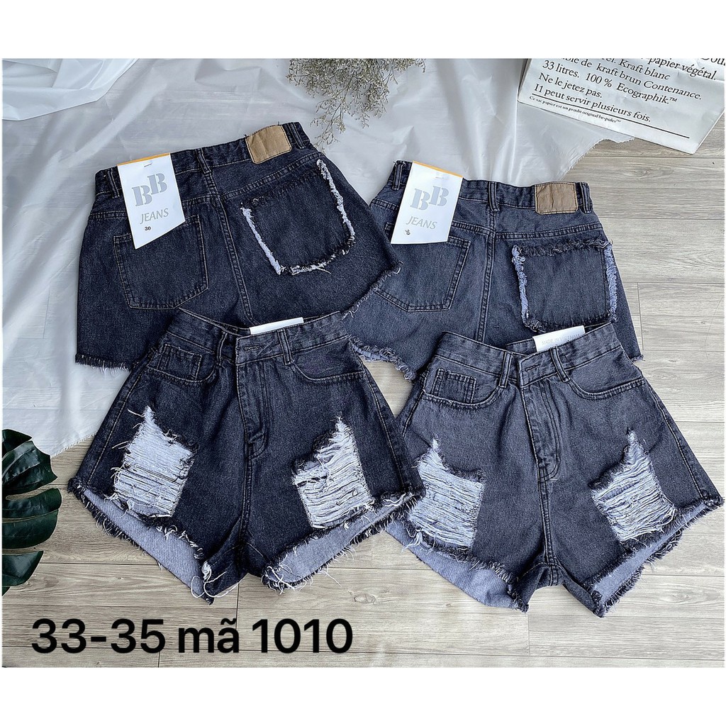 Quần short Nữ Túi viền Xám và Đen Size Nhỏ đến 35 Ms 1010