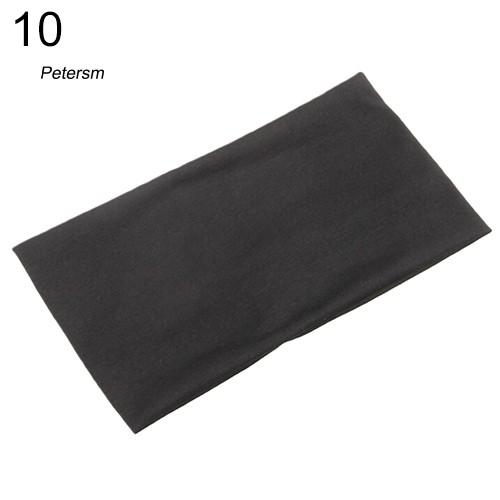 Băng Đô Vải Rộng Co Giãn Màu Trơn Cho Nữ