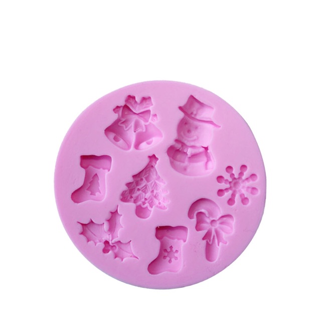 Khuôn Silicon 3D Làm Kẹo Đường Trang Trí Noel