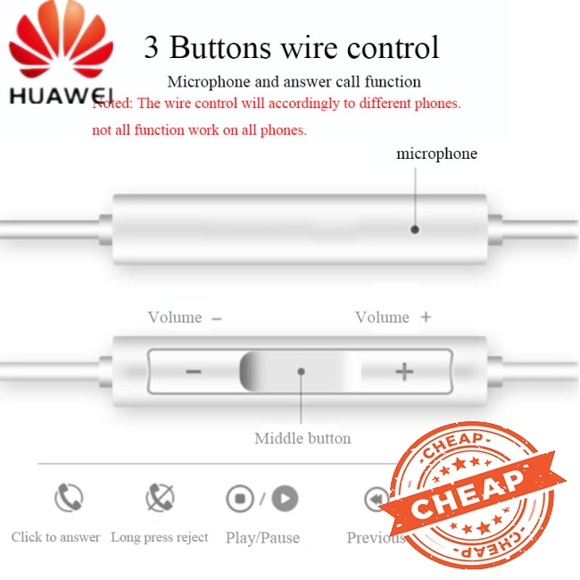 Tai nghe âm lập thể có miscro cổng USB type-C cho Huawei P20 Pro Mate10